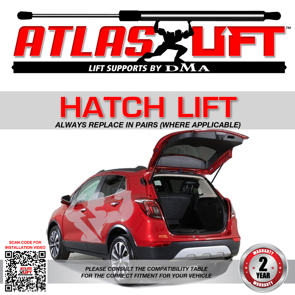 Pair Of Atlas Liftgate Tailgate Hatch Lift Supports Shock Fits 88-91 Honda CRX - Picture 4 of 12